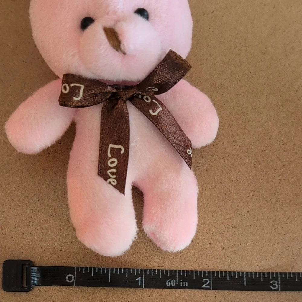 Cute Pink Bunny Plush Keychain / Bag Cham